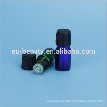 blue essential oil bottle plastic insert dropper